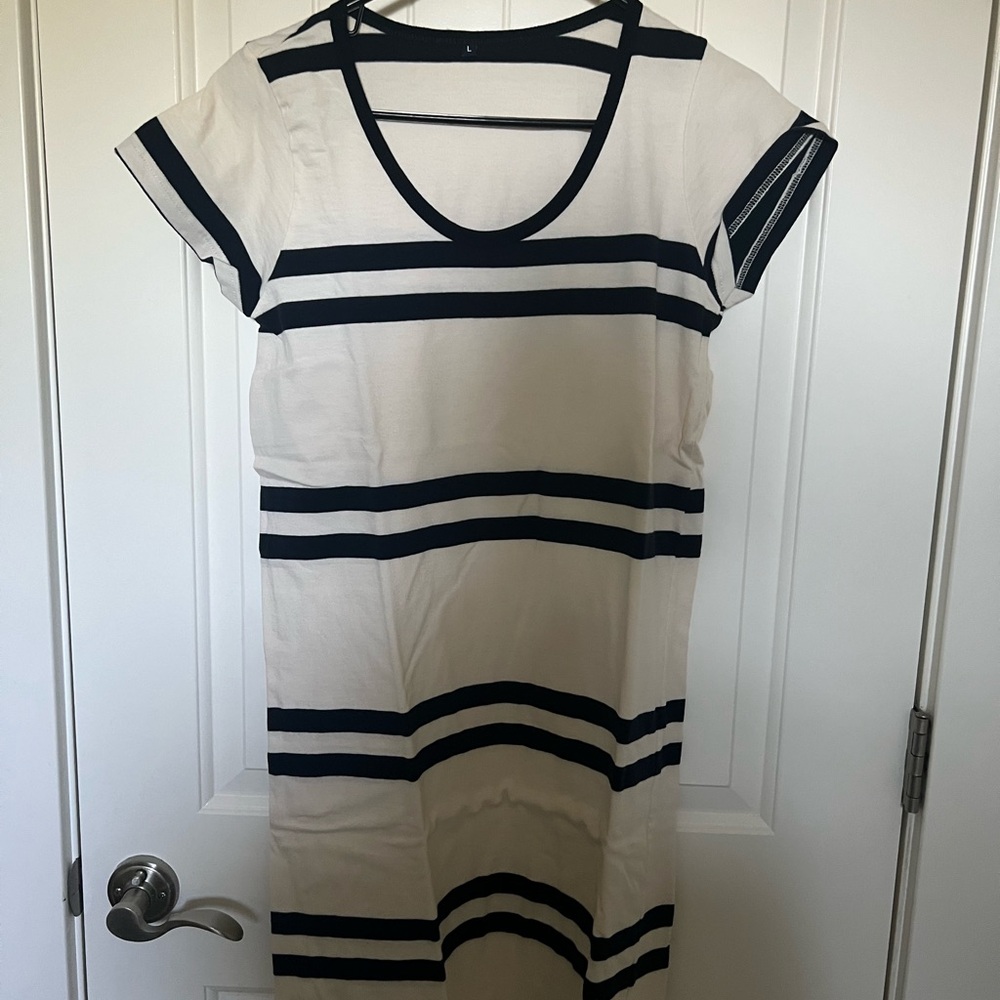 Cream and Navy Shirt Dree